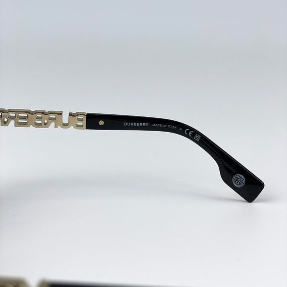 Burberry BE4389 Joni 300187  Sunglasses Black Dark Grey Square Women - Picture 11 of 12